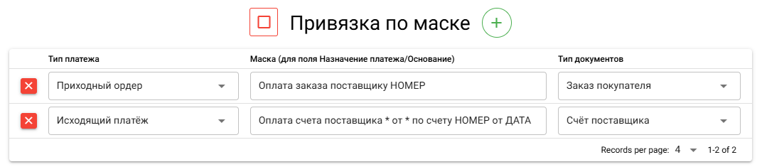 По маске